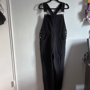 Black overalls